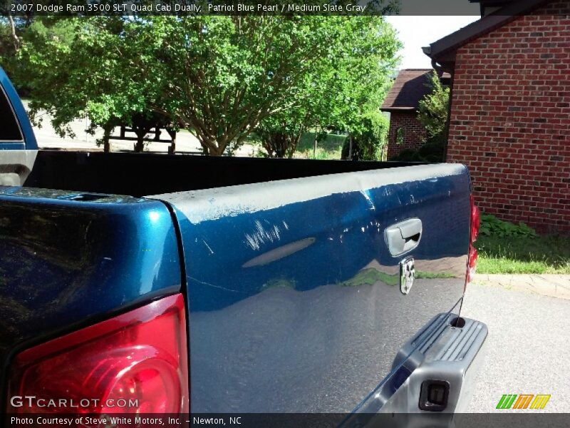 Patriot Blue Pearl / Medium Slate Gray 2007 Dodge Ram 3500 SLT Quad Cab Dually