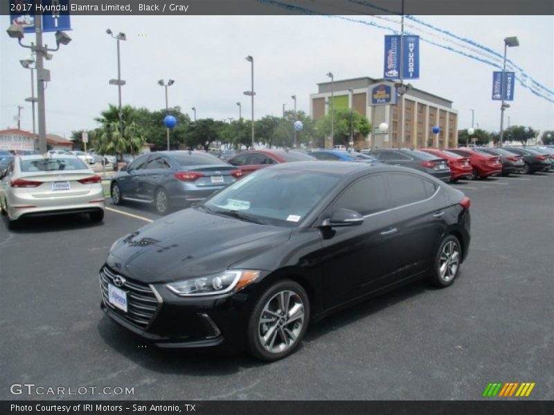 Black / Gray 2017 Hyundai Elantra Limited