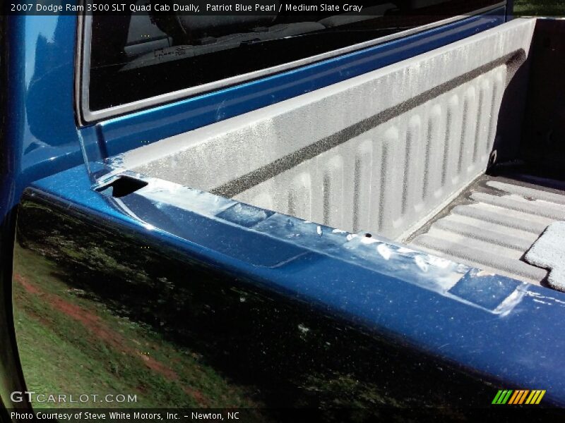 Patriot Blue Pearl / Medium Slate Gray 2007 Dodge Ram 3500 SLT Quad Cab Dually