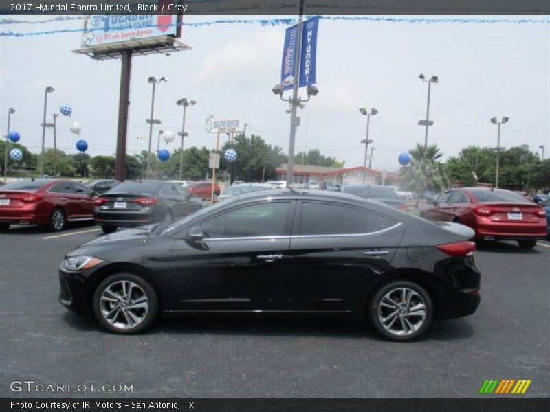 Black / Gray 2017 Hyundai Elantra Limited