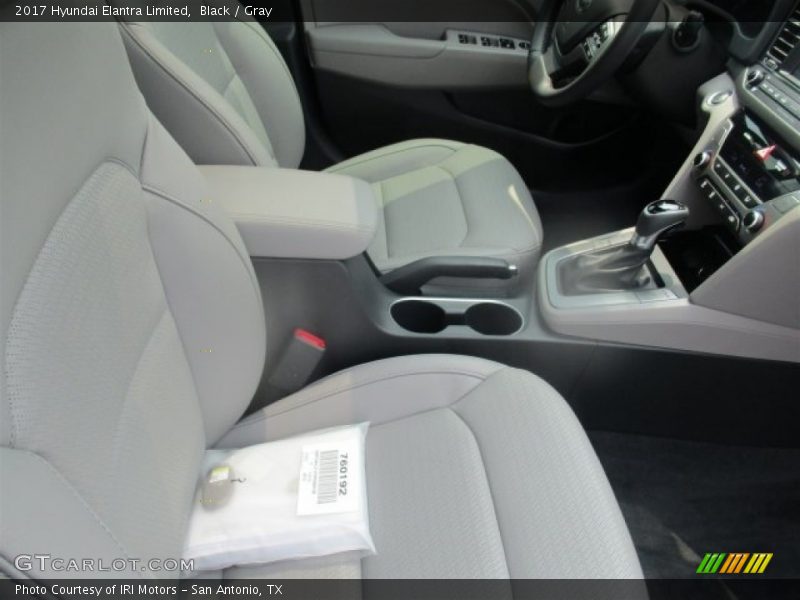 Black / Gray 2017 Hyundai Elantra Limited
