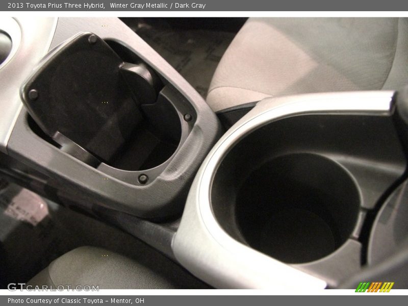 Winter Gray Metallic / Dark Gray 2013 Toyota Prius Three Hybrid