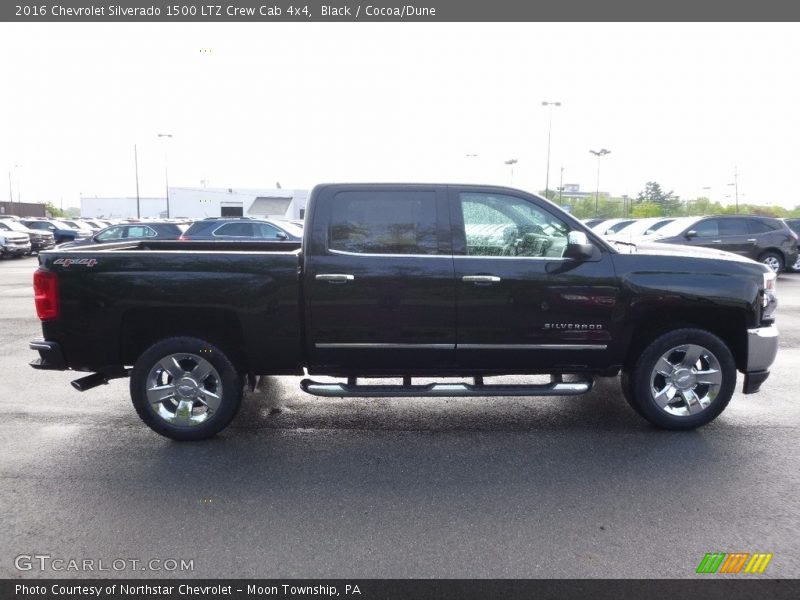 Black / Cocoa/Dune 2016 Chevrolet Silverado 1500 LTZ Crew Cab 4x4