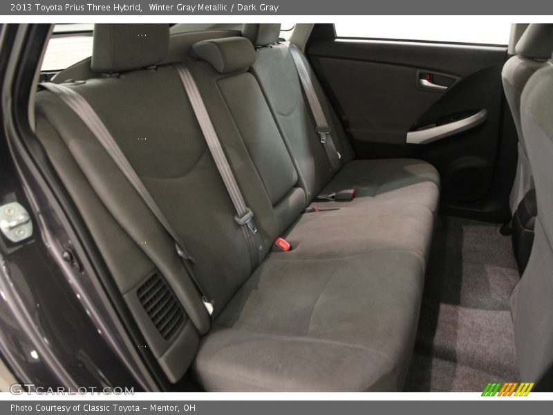 Winter Gray Metallic / Dark Gray 2013 Toyota Prius Three Hybrid