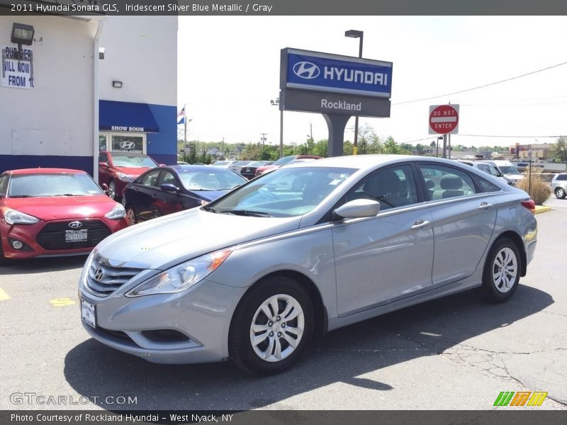Iridescent Silver Blue Metallic / Gray 2011 Hyundai Sonata GLS