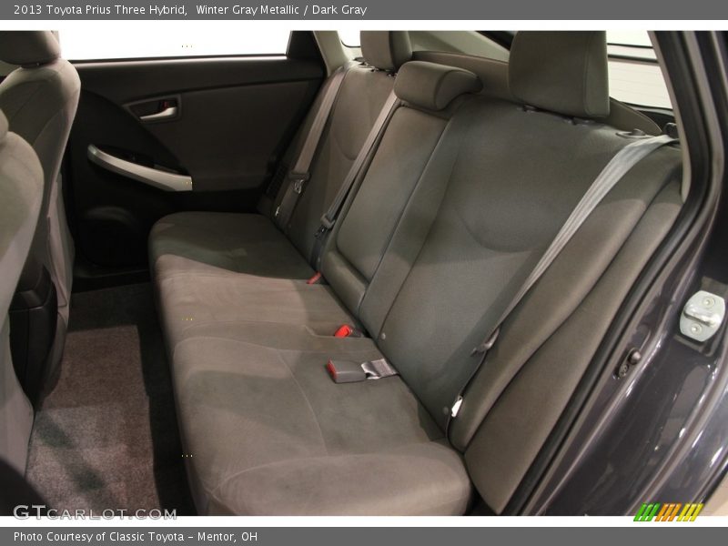 Winter Gray Metallic / Dark Gray 2013 Toyota Prius Three Hybrid