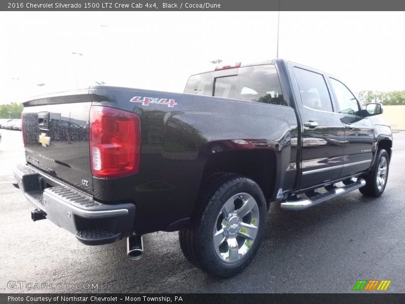 Black / Cocoa/Dune 2016 Chevrolet Silverado 1500 LTZ Crew Cab 4x4