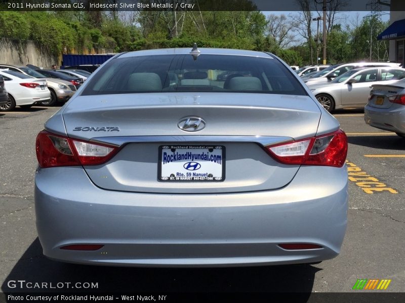 Iridescent Silver Blue Metallic / Gray 2011 Hyundai Sonata GLS