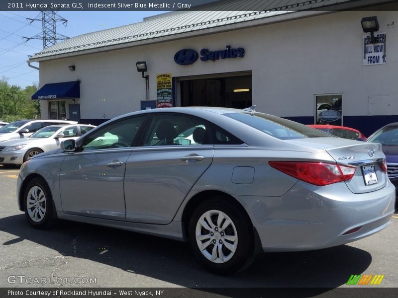 Iridescent Silver Blue Metallic / Gray 2011 Hyundai Sonata GLS