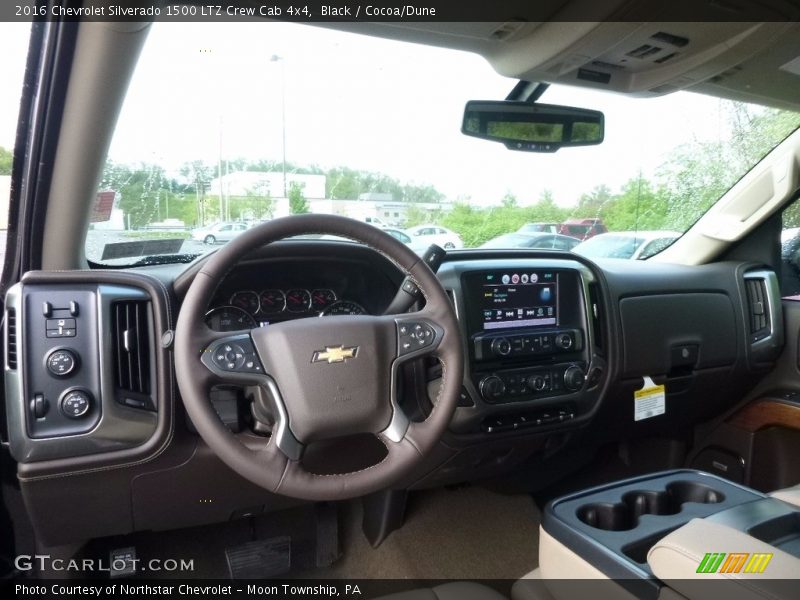 Black / Cocoa/Dune 2016 Chevrolet Silverado 1500 LTZ Crew Cab 4x4