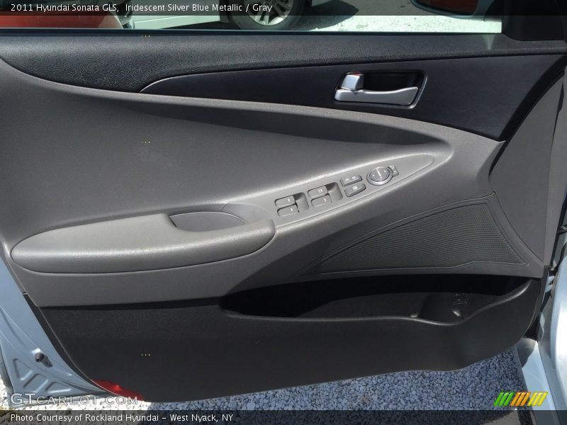 Iridescent Silver Blue Metallic / Gray 2011 Hyundai Sonata GLS