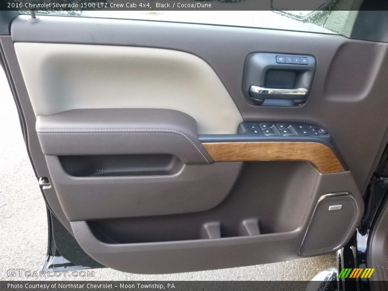 Black / Cocoa/Dune 2016 Chevrolet Silverado 1500 LTZ Crew Cab 4x4