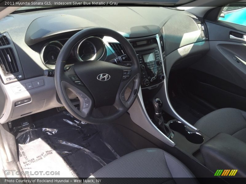 Iridescent Silver Blue Metallic / Gray 2011 Hyundai Sonata GLS