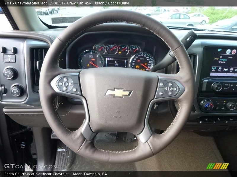 Black / Cocoa/Dune 2016 Chevrolet Silverado 1500 LTZ Crew Cab 4x4