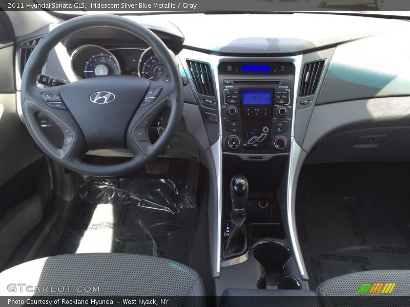 Iridescent Silver Blue Metallic / Gray 2011 Hyundai Sonata GLS