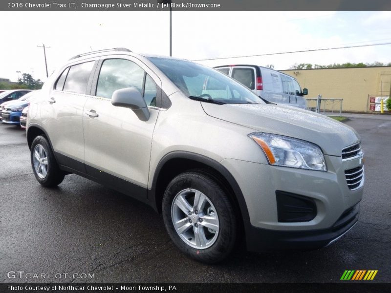 Champagne Silver Metallic / Jet Black/Brownstone 2016 Chevrolet Trax LT