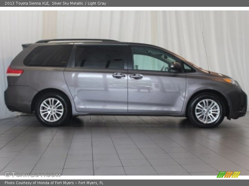 Silver Sky Metallic / Light Gray 2013 Toyota Sienna XLE