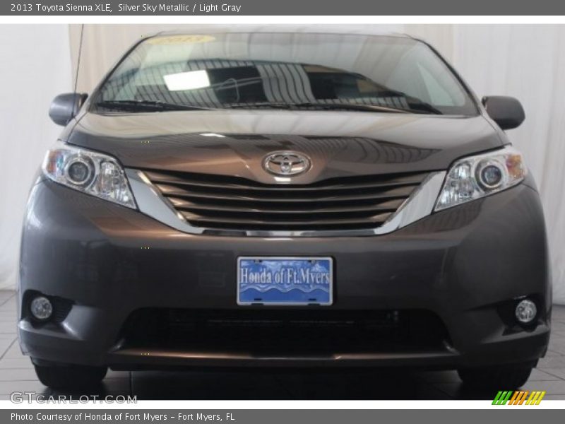 Silver Sky Metallic / Light Gray 2013 Toyota Sienna XLE