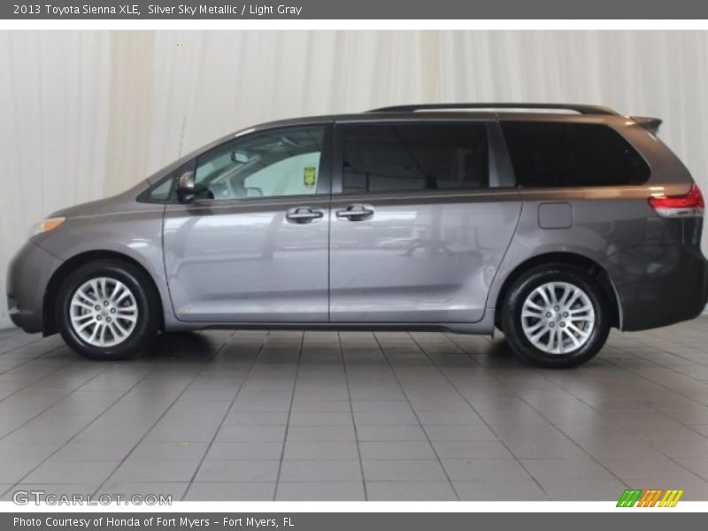 Silver Sky Metallic / Light Gray 2013 Toyota Sienna XLE