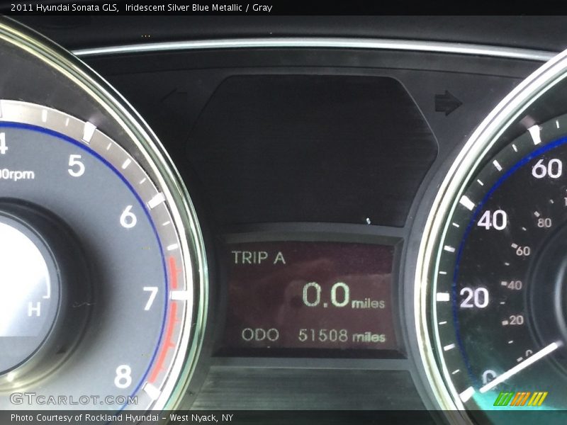 Iridescent Silver Blue Metallic / Gray 2011 Hyundai Sonata GLS