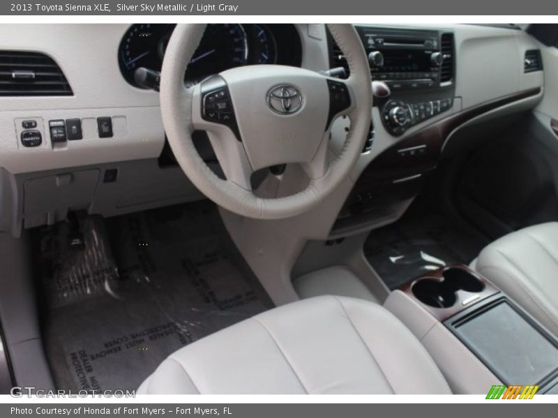 Silver Sky Metallic / Light Gray 2013 Toyota Sienna XLE