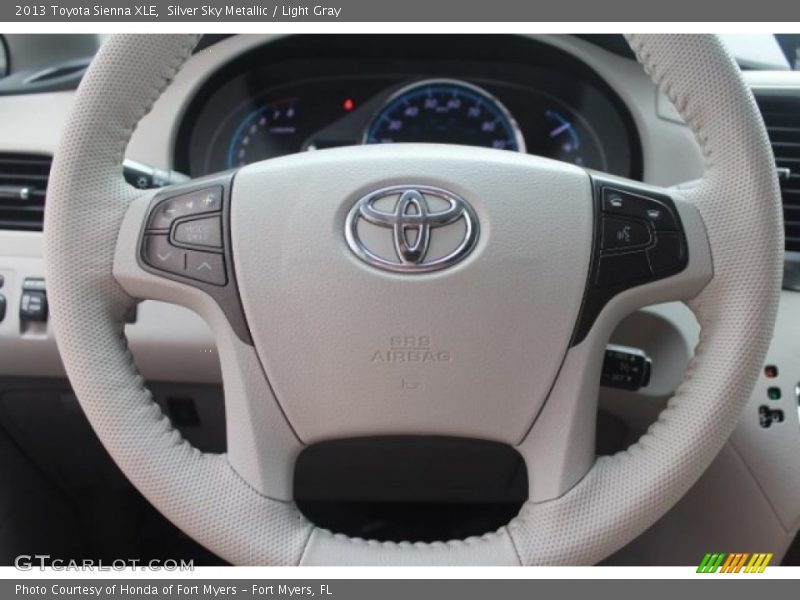 Silver Sky Metallic / Light Gray 2013 Toyota Sienna XLE