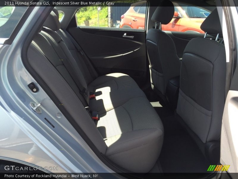 Iridescent Silver Blue Metallic / Gray 2011 Hyundai Sonata GLS