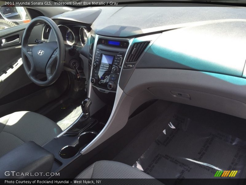 Iridescent Silver Blue Metallic / Gray 2011 Hyundai Sonata GLS