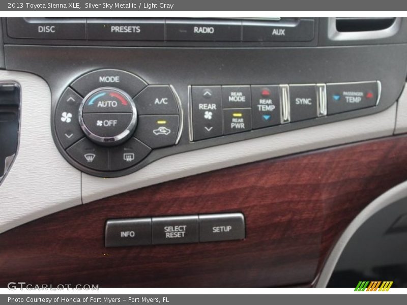 Silver Sky Metallic / Light Gray 2013 Toyota Sienna XLE