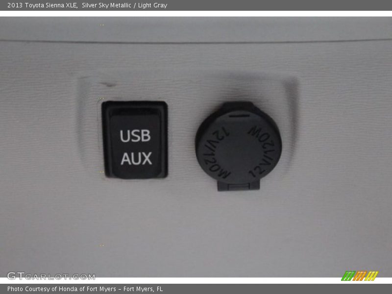 Silver Sky Metallic / Light Gray 2013 Toyota Sienna XLE