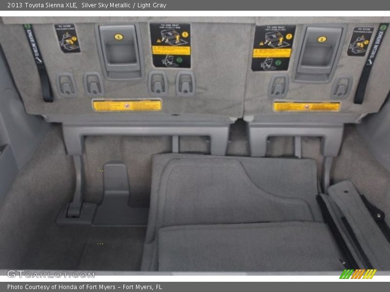 Silver Sky Metallic / Light Gray 2013 Toyota Sienna XLE