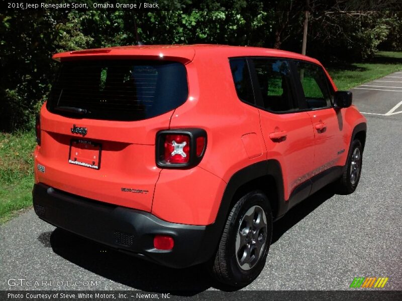 Omaha Orange / Black 2016 Jeep Renegade Sport