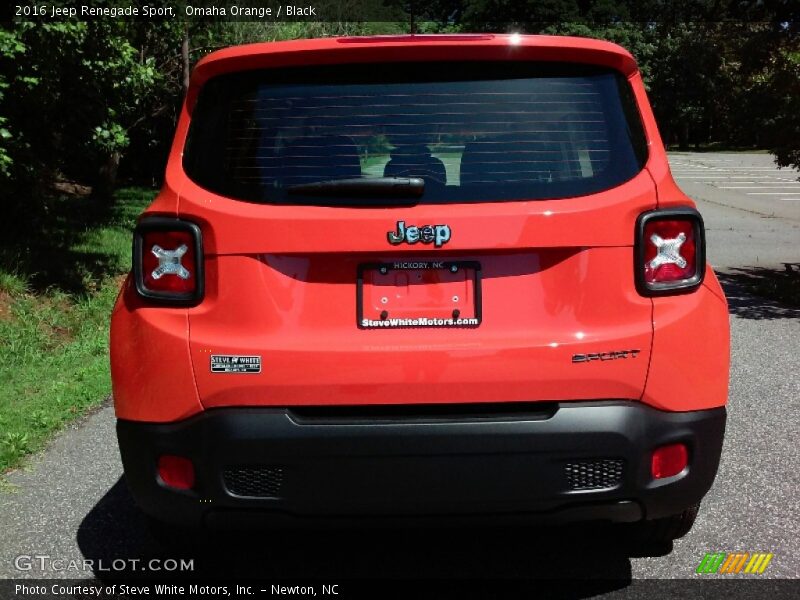 Omaha Orange / Black 2016 Jeep Renegade Sport