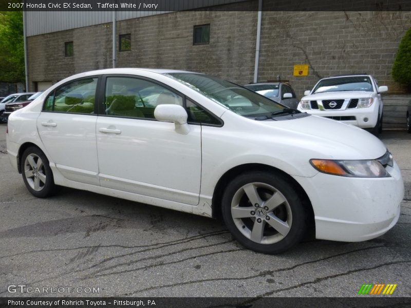 Taffeta White / Ivory 2007 Honda Civic EX Sedan