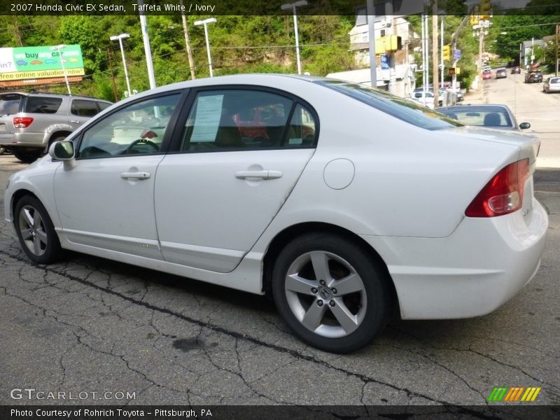 Taffeta White / Ivory 2007 Honda Civic EX Sedan