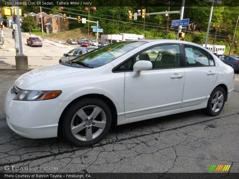 Taffeta White / Ivory 2007 Honda Civic EX Sedan