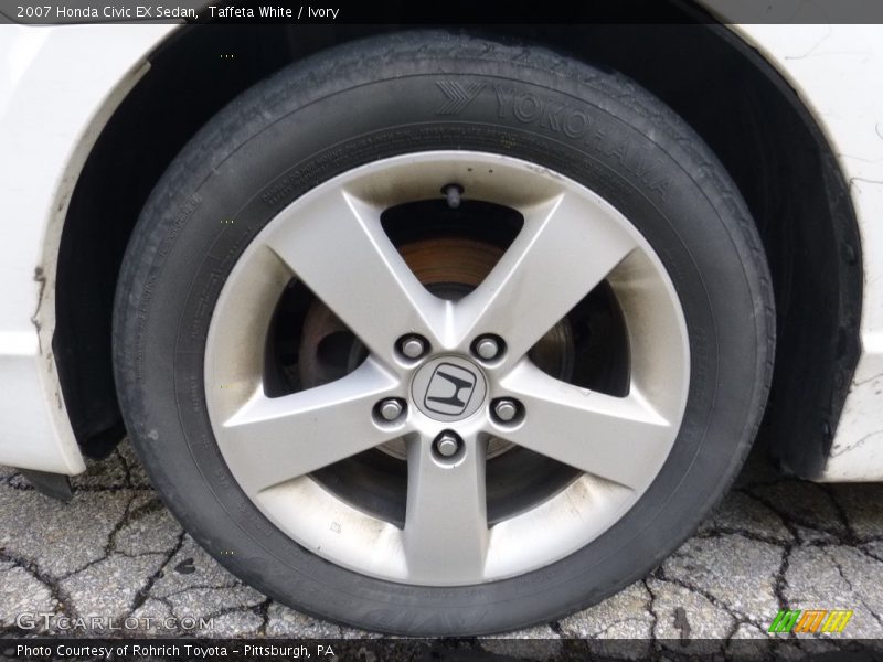 Taffeta White / Ivory 2007 Honda Civic EX Sedan