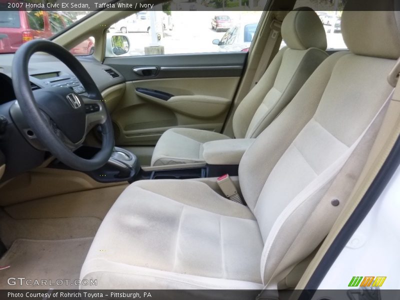 Taffeta White / Ivory 2007 Honda Civic EX Sedan