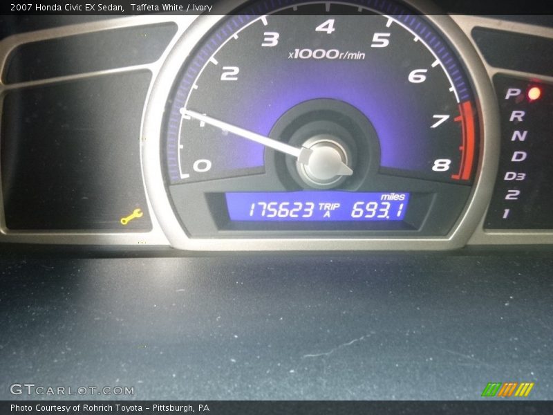 Taffeta White / Ivory 2007 Honda Civic EX Sedan