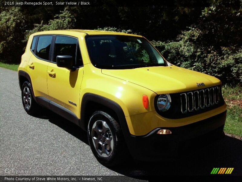 Solar Yellow / Black 2016 Jeep Renegade Sport