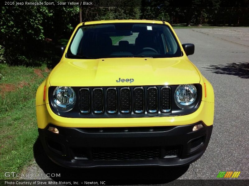 Solar Yellow / Black 2016 Jeep Renegade Sport