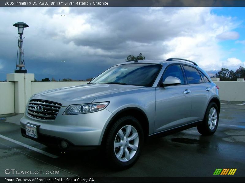 Brilliant Silver Metallic / Graphite 2005 Infiniti FX 35 AWD