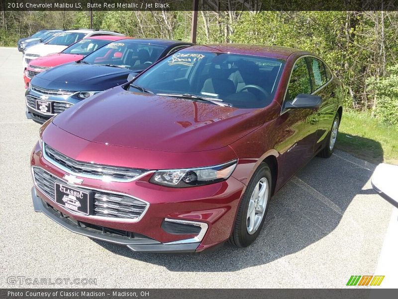 Butte Red Metallic / Jet Black 2016 Chevrolet Malibu LS