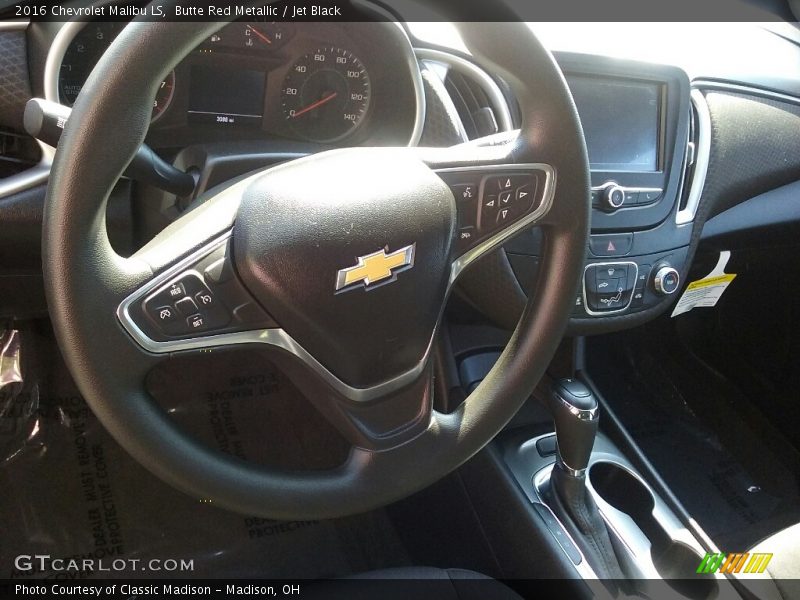 Butte Red Metallic / Jet Black 2016 Chevrolet Malibu LS