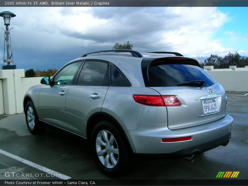 Brilliant Silver Metallic / Graphite 2005 Infiniti FX 35 AWD