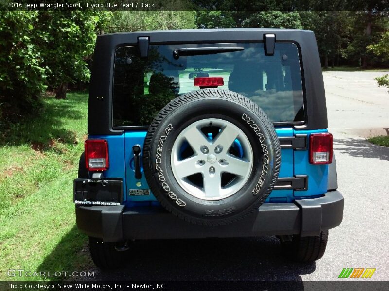 Hydro Blue Pearl / Black 2016 Jeep Wrangler Sport
