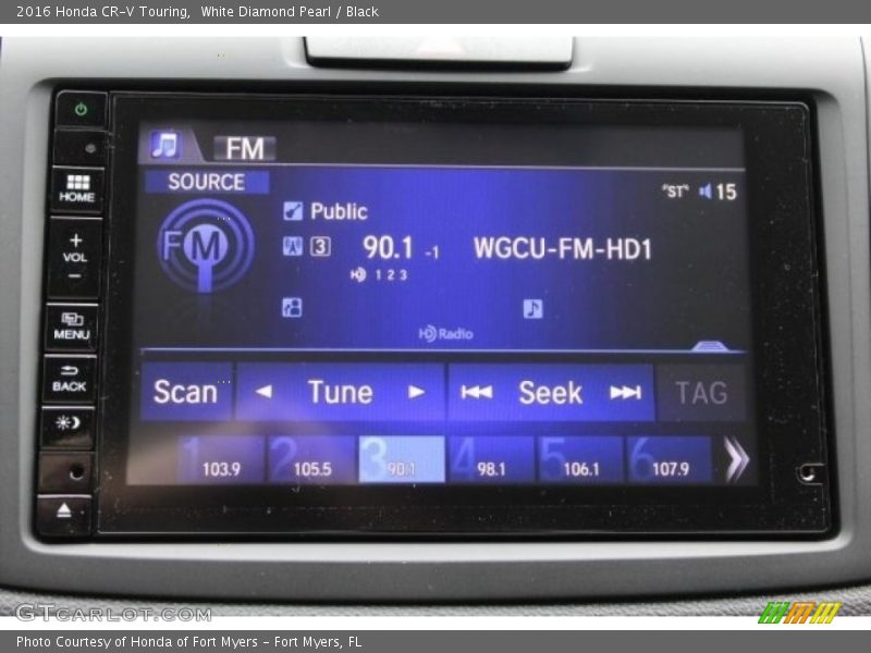 White Diamond Pearl / Black 2016 Honda CR-V Touring