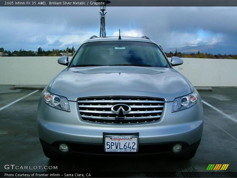 Brilliant Silver Metallic / Graphite 2005 Infiniti FX 35 AWD