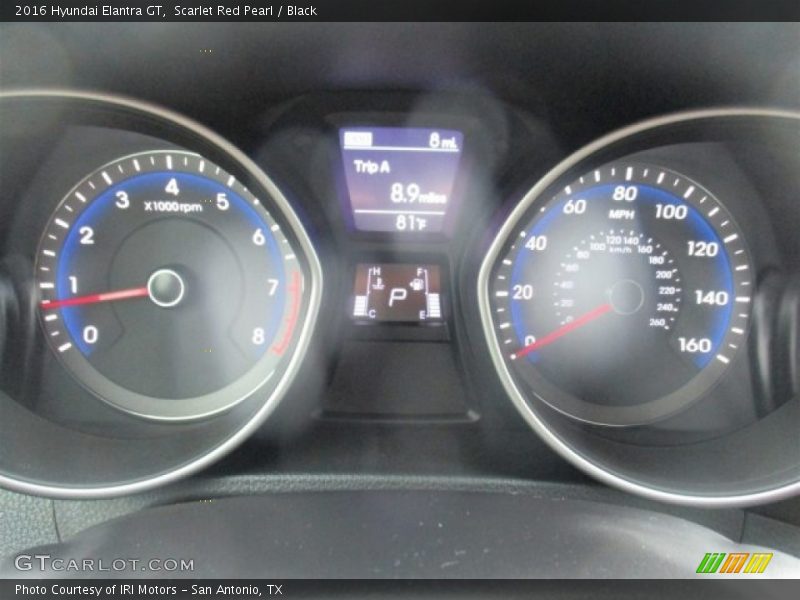 Scarlet Red Pearl / Black 2016 Hyundai Elantra GT
