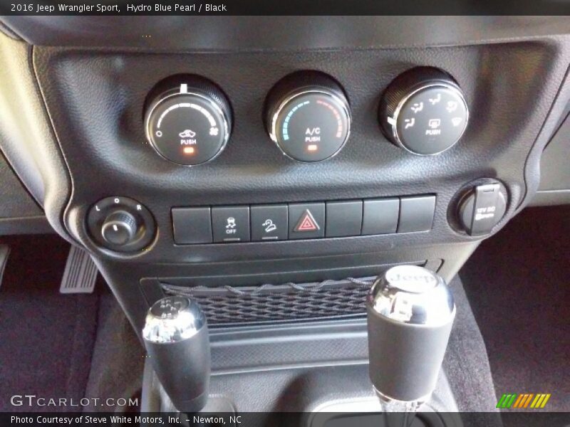 Hydro Blue Pearl / Black 2016 Jeep Wrangler Sport